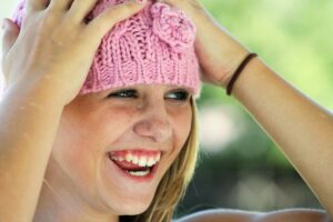 Smiling Girl with her Gums showing